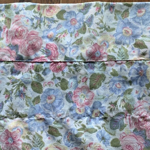 Vintage Laura Ashley Valance Sycamore Quartet Floral Shabby Cottage 84x18” #2 - Picture 2 of 8